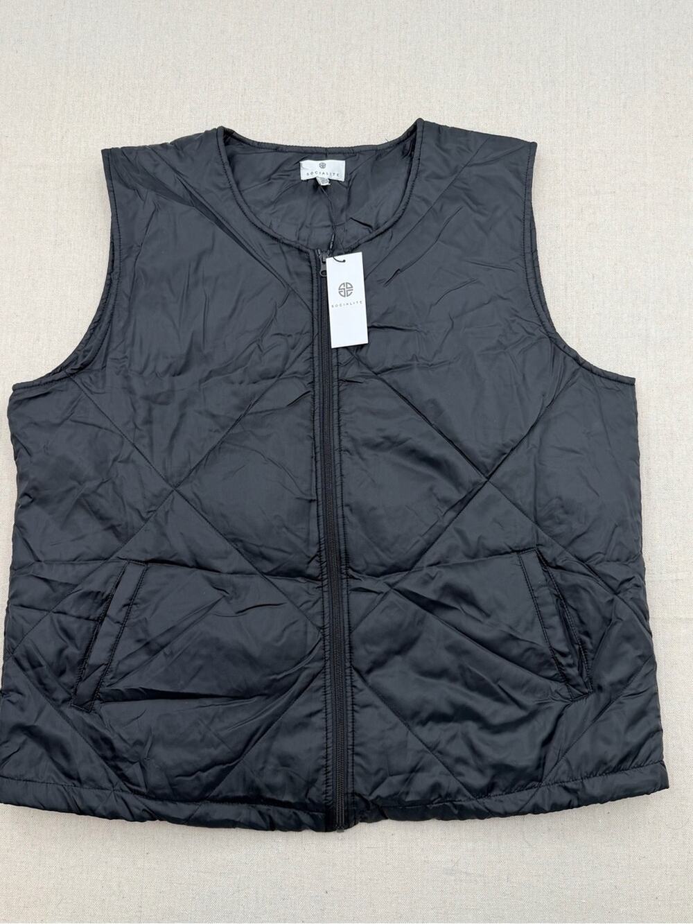 Socialite Black Lined Vest